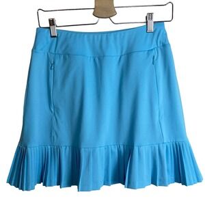 Tail Golf Skirt Skort Turquoise Flounce Pintuck Pleated Hem XS Pickleball Tennis